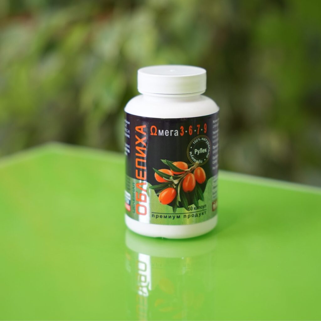 pakovanje oblepiha - multivitaminski kompleks za decu i odrasle sa omega 3-6-7-9 od 60 kapsula