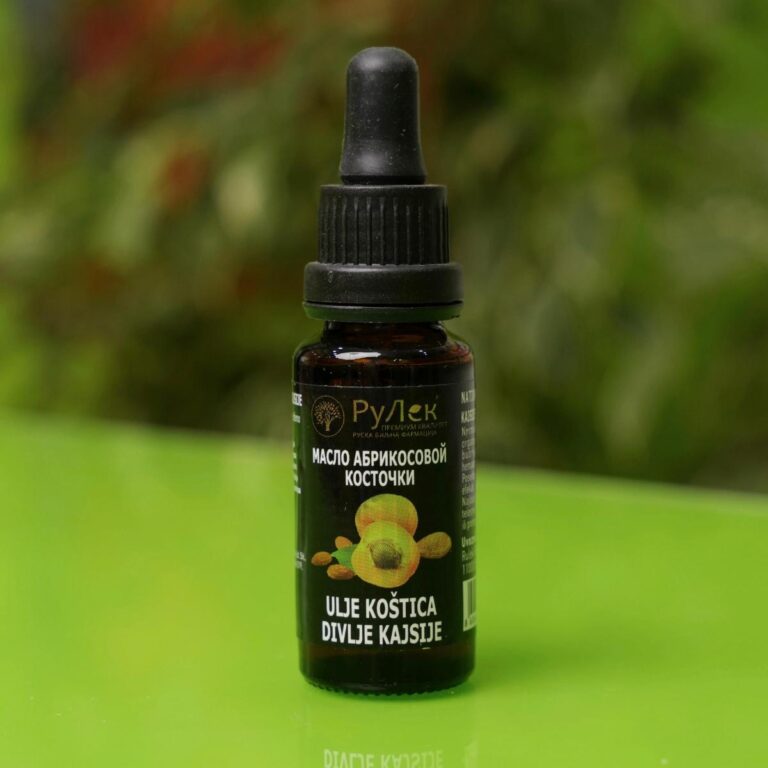 Ulje od koštica divlje kajsije izvor vitamina B17 u pakovanju od 20ml