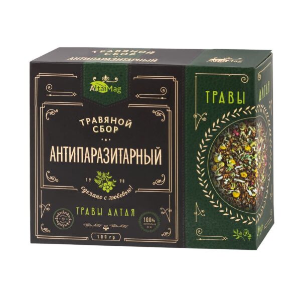 Antiparazitni-caj-AltaiMag,-100g pakovanje antiparazitne biljne mešavine Altaimag od 100g u rinfuzi