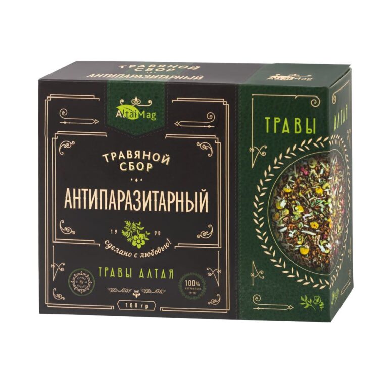 pakovanje antiparazitne biljne mešavine Altaimag od 100g u rinfuzi