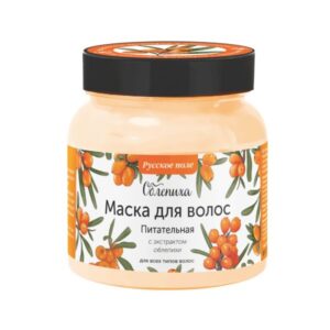 narandžasto pakovanje od 280ml maske za kosu sa pasjim trnom brenda Rusko polje