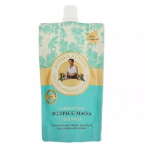 plavo - bela kesica osvežavajuće maske za lice od 100ml, brenda Recepti bake Agafije